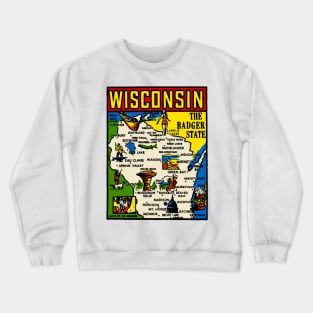 Vintage Wisconsin Decal Crewneck Sweatshirt